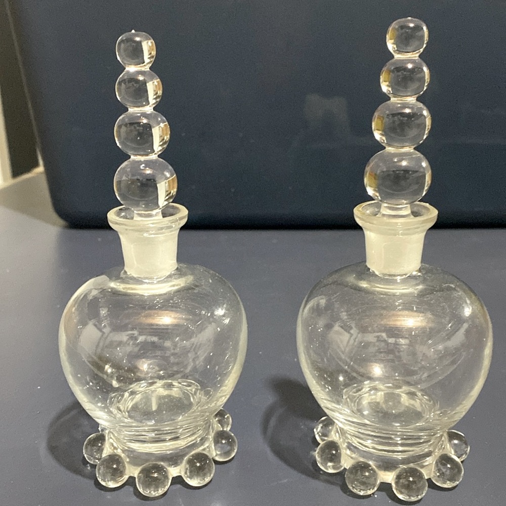 Vintage Candlewick Perfume Bottles